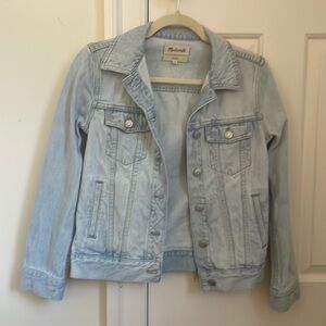 Madewell light wash denim jacket